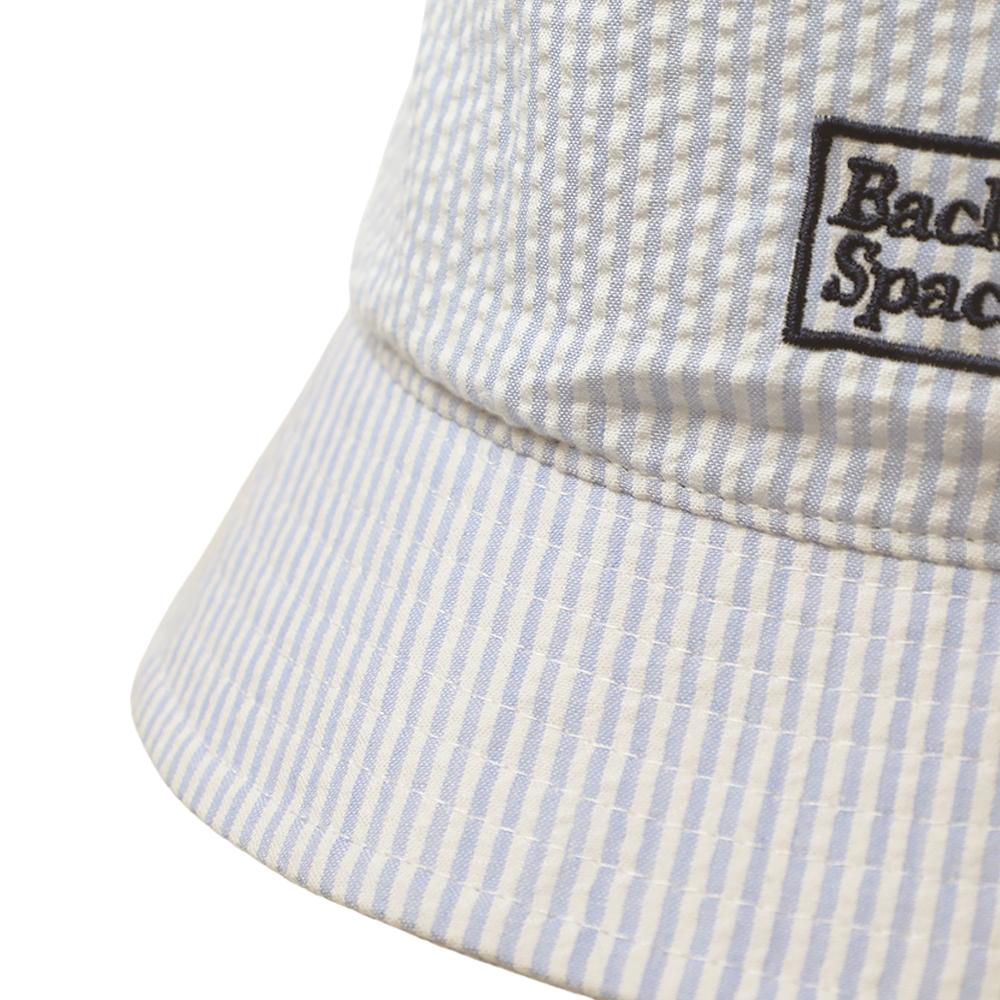 サッカーストライプ刺繍付きバケハ