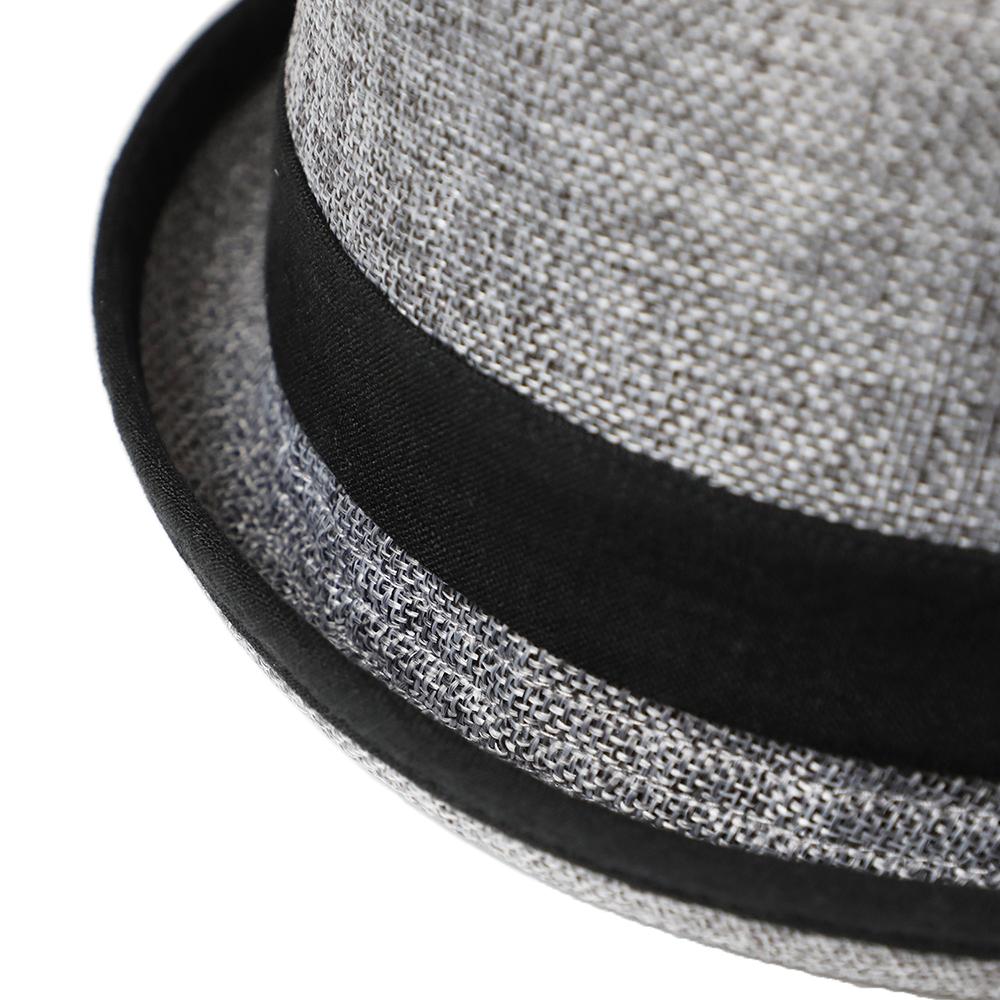 LINEN LIKE PORKPIE HAT