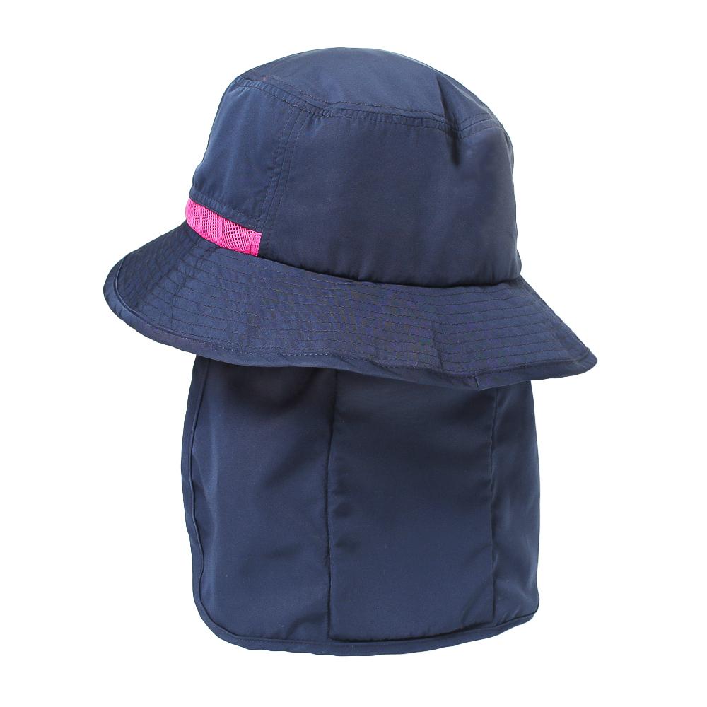 撥水遮光配色垂れ付きサファリ