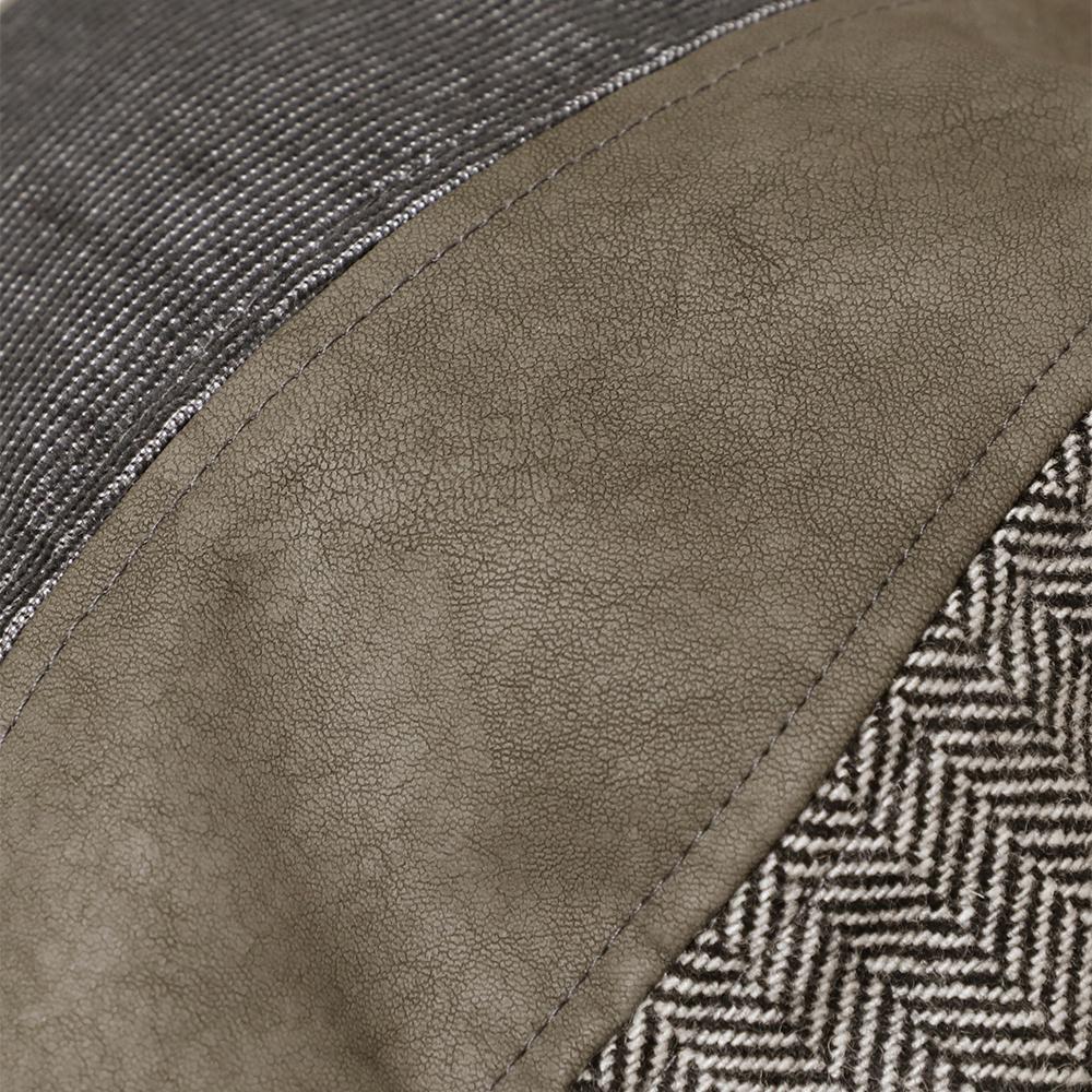 デニム風コーデュロイパッチワークハンチング