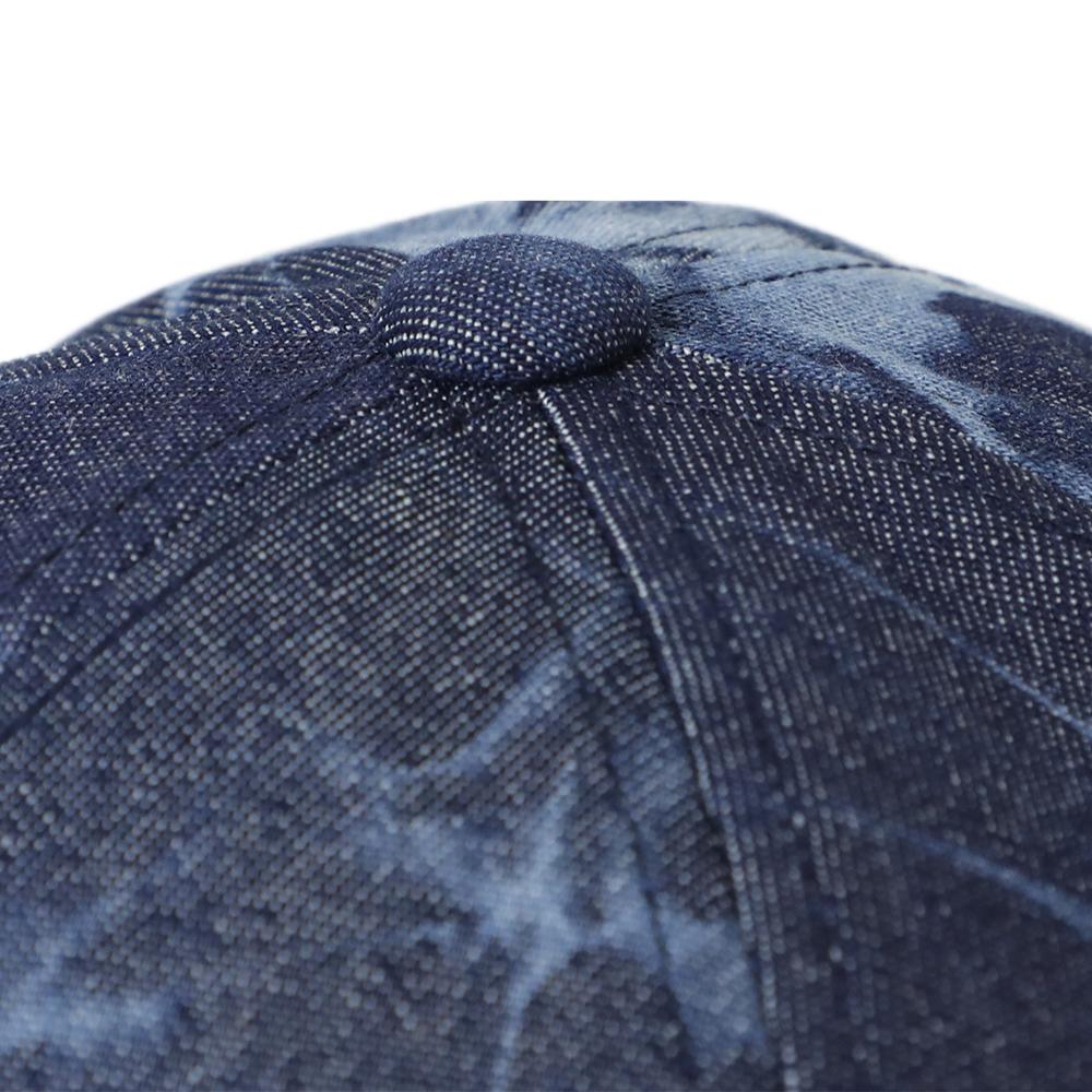 デニムタイダイ刺繍キャップ