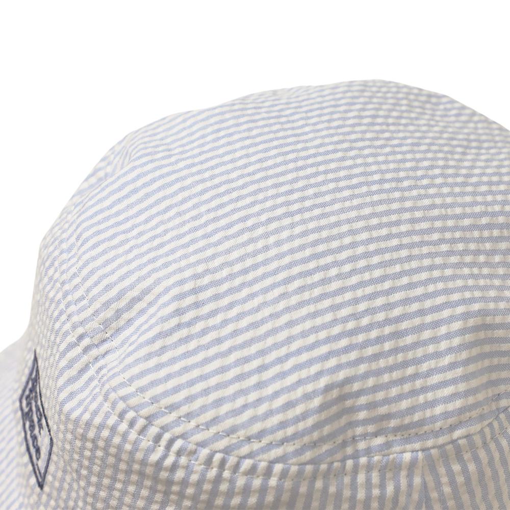 サッカーストライプ刺繍付きバケハ