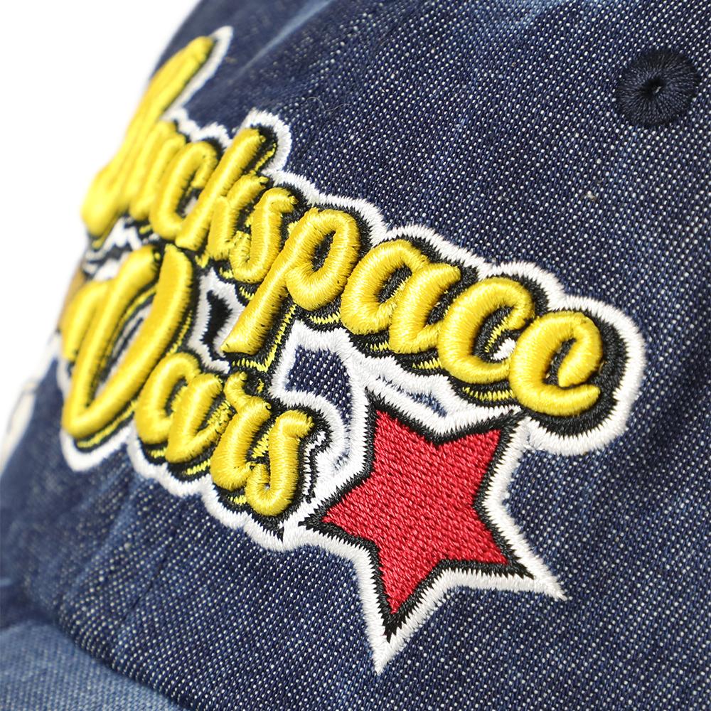 デニムタイダイ刺繍キャップ