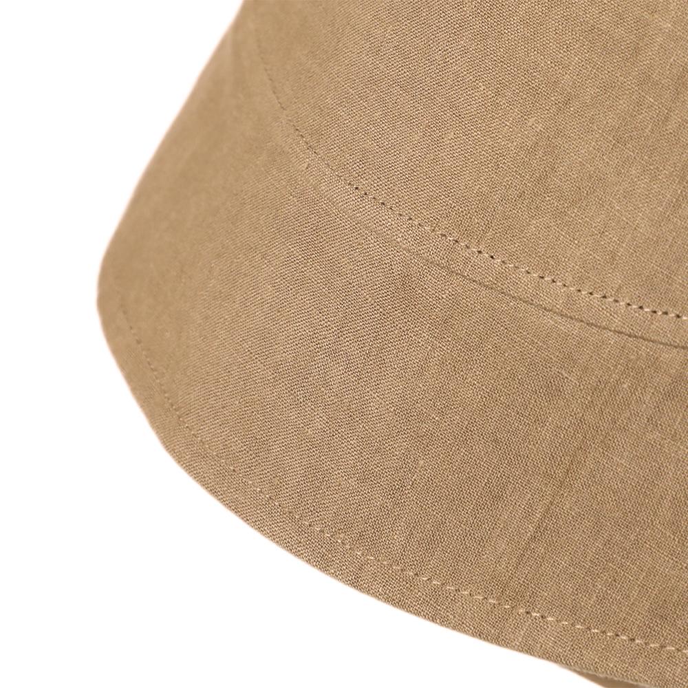 麻遮光生地つば広ダウン