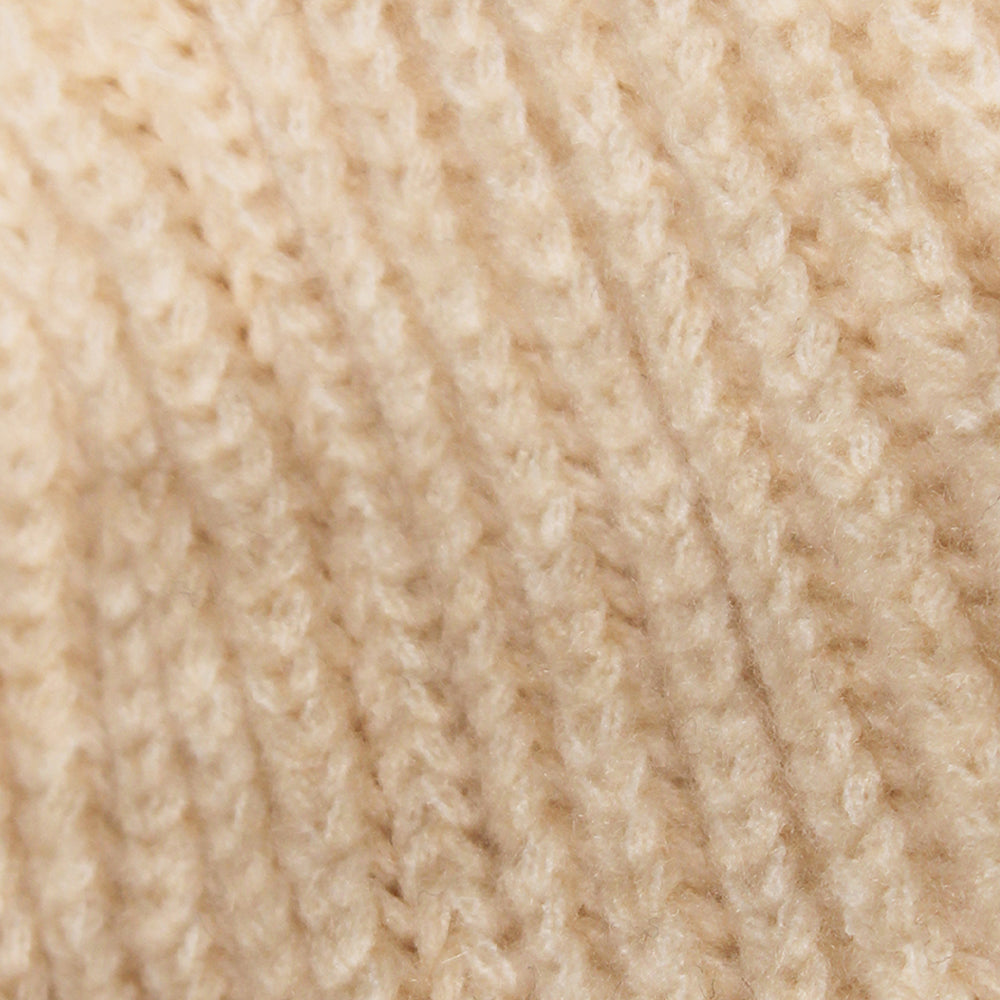 ファー耳付きニット