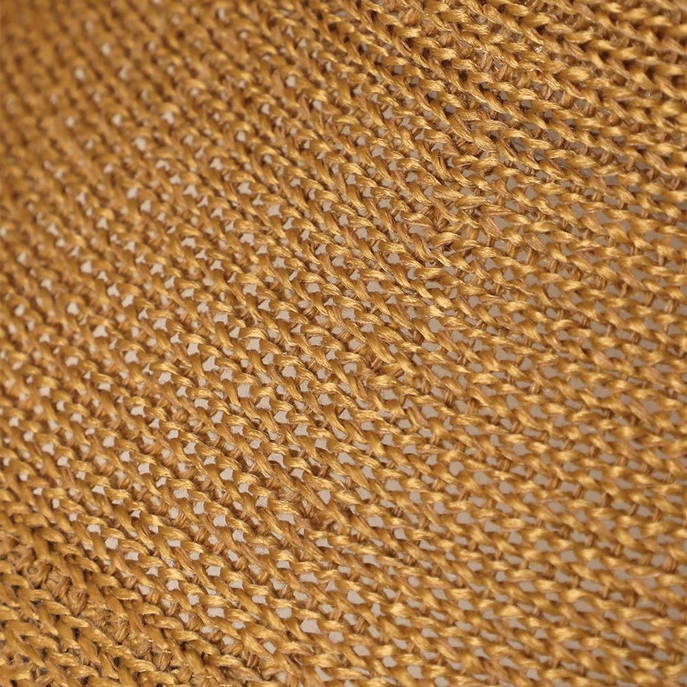 編立てつば広フリンジハット