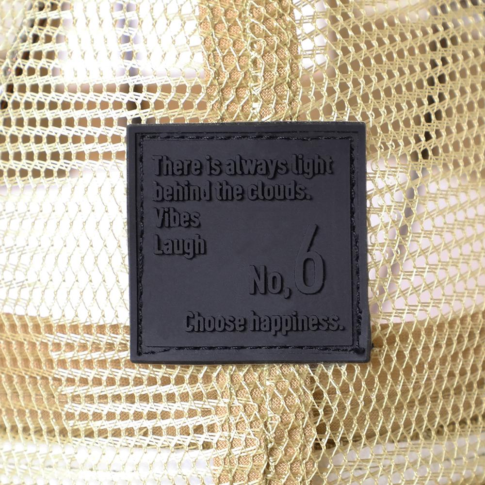 ラバーメッシュタグキャップ