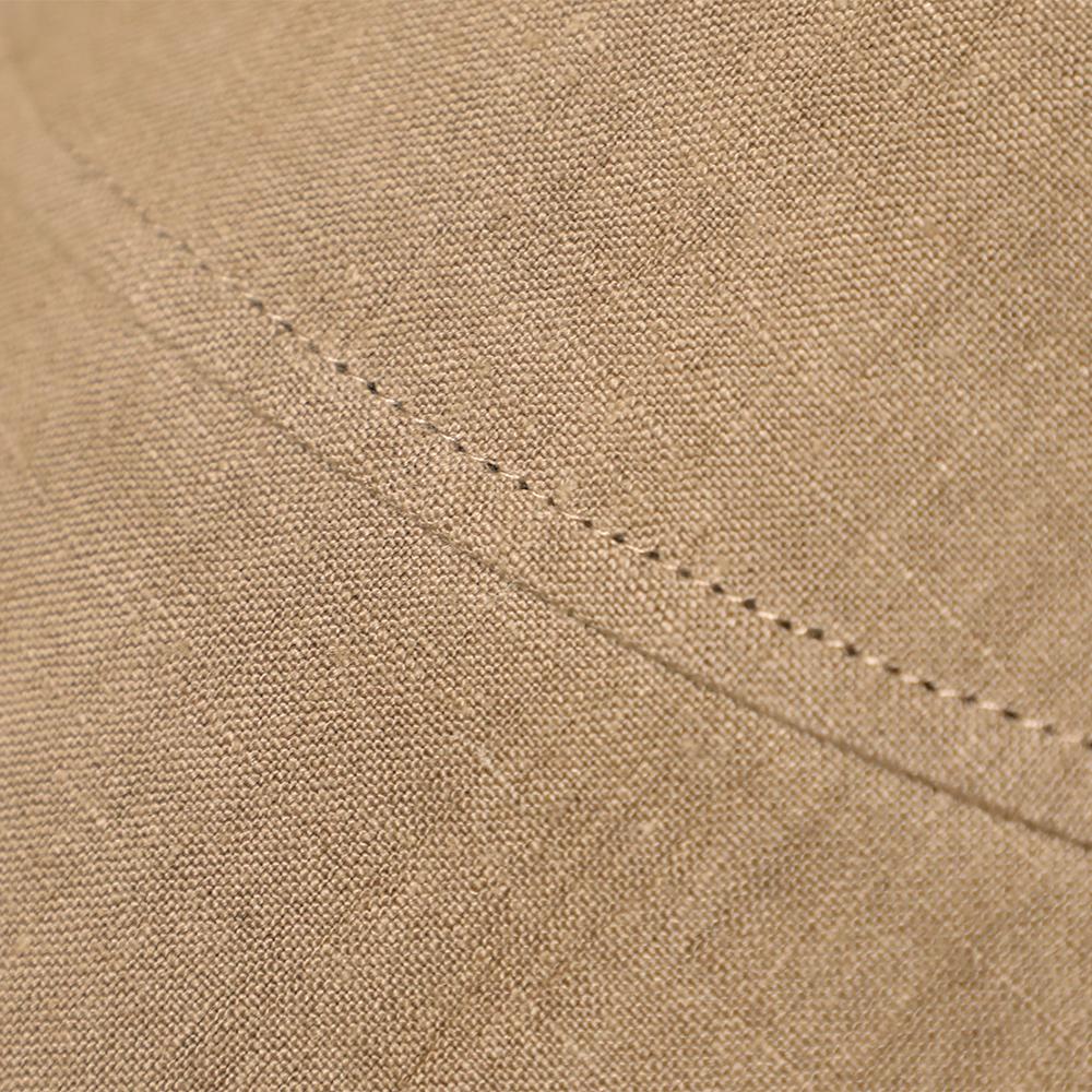 麻遮光生地つば広ダウン