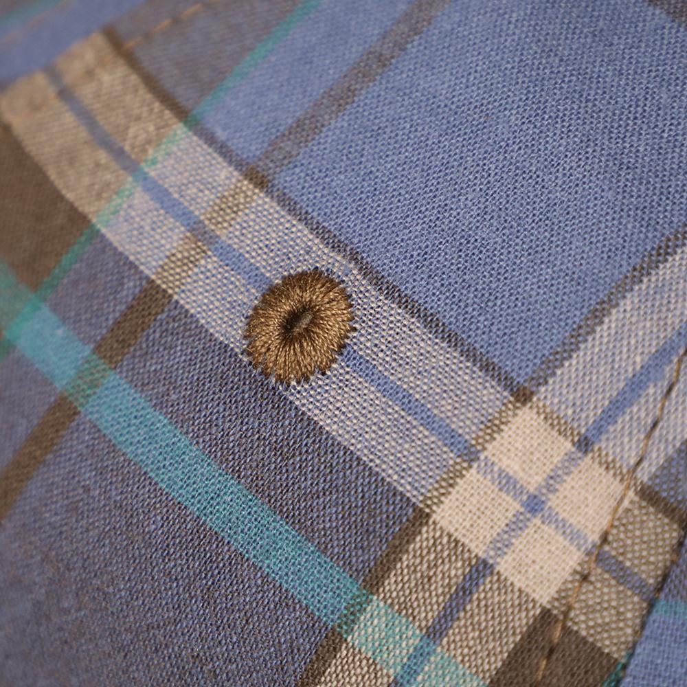 チェック柄キャップ