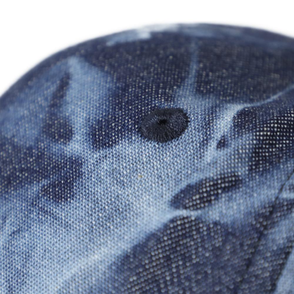 デニムタイダイ刺繍キャップ