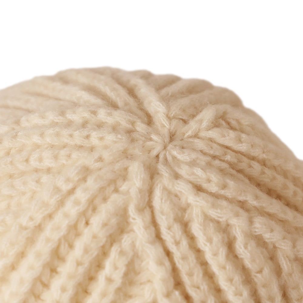 ファー耳付きニット