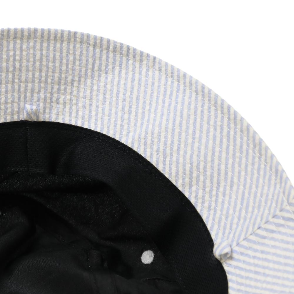 サッカーストライプ刺繍付きバケハ