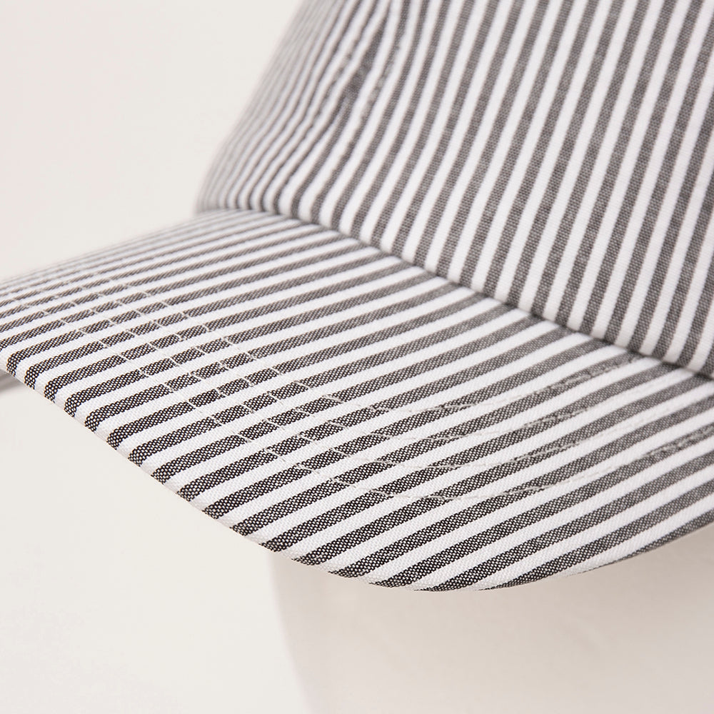 シアサッカーロングリボンキャップ