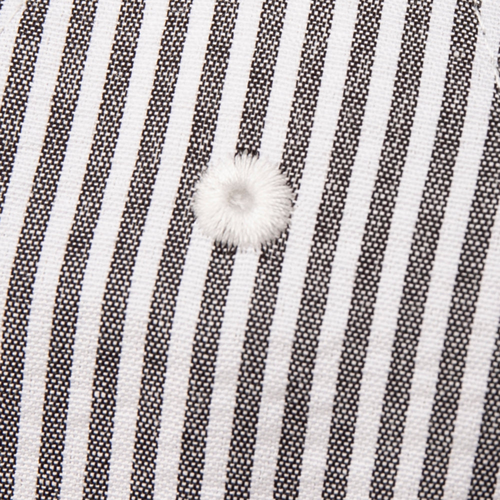 シアサッカーロングリボンキャップ