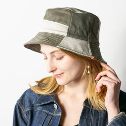 スクエアパッチワークバケハ