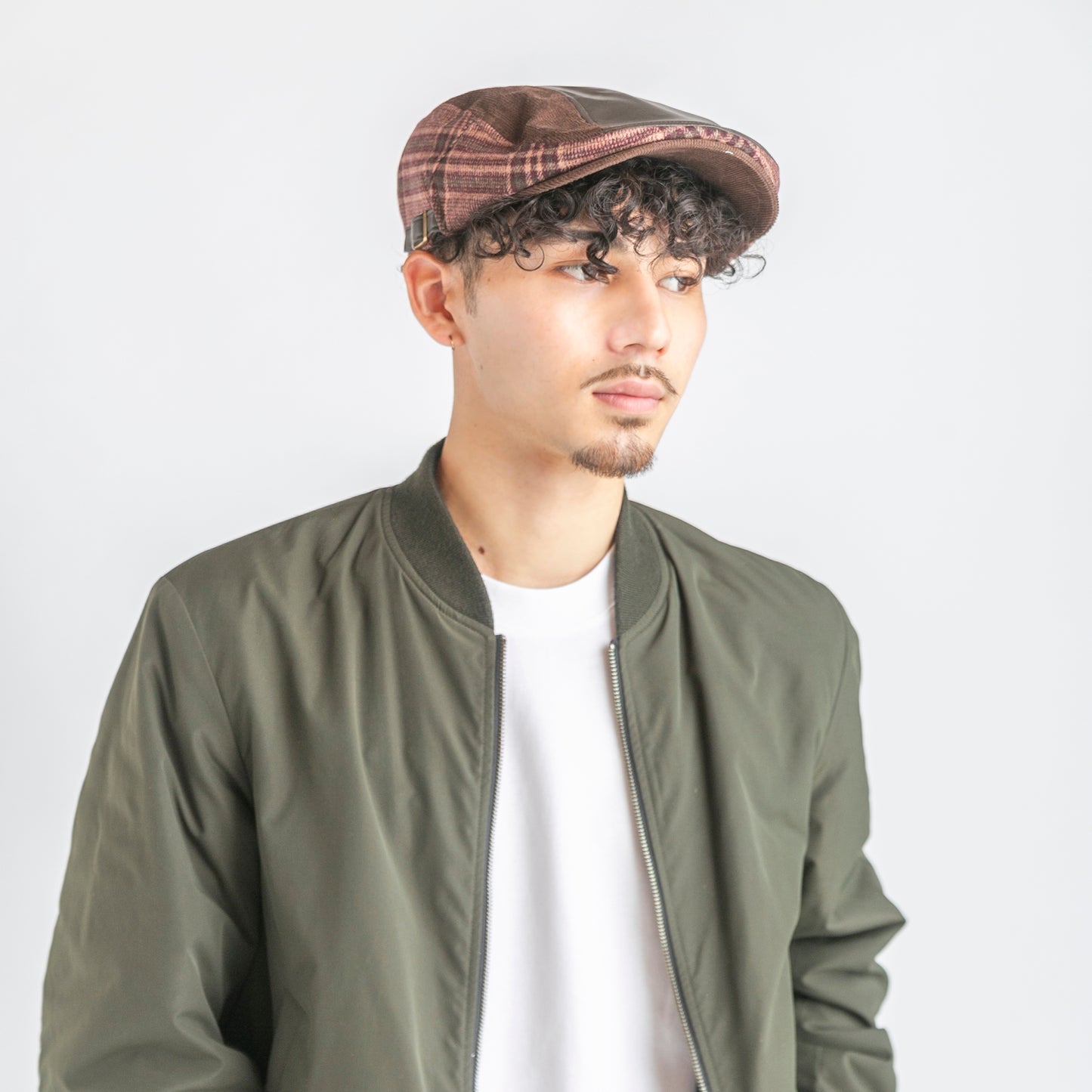 コーデュロイストレート切替ハンチング