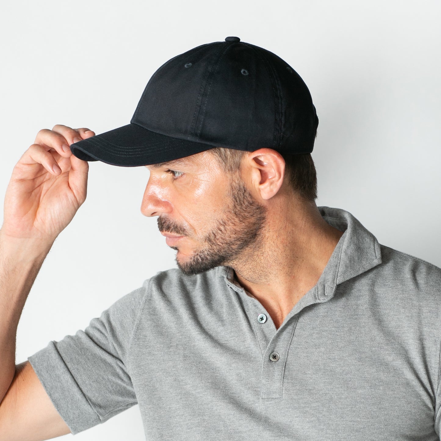 無地ツイルサイズキャップ