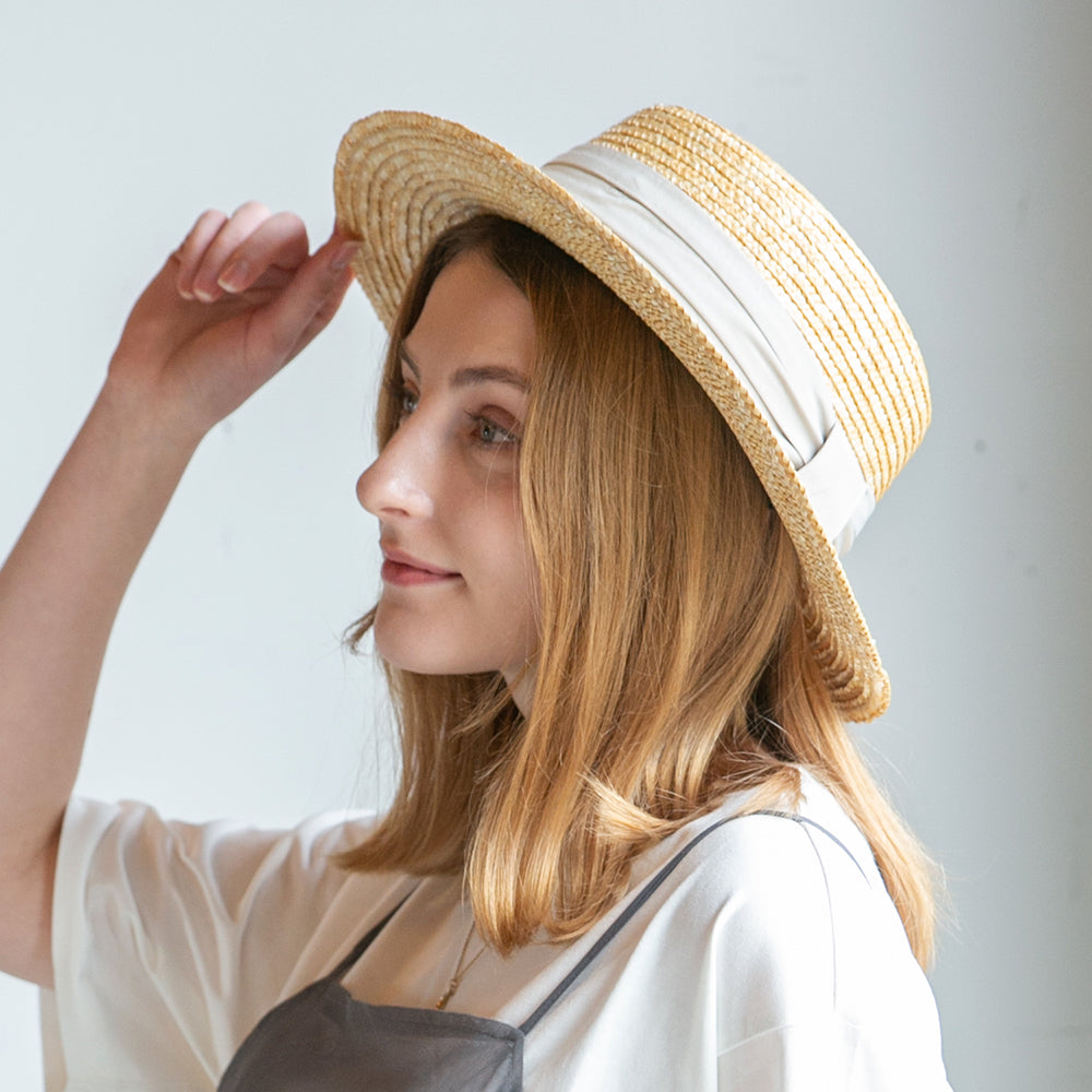 麦ブレードカンカン帽