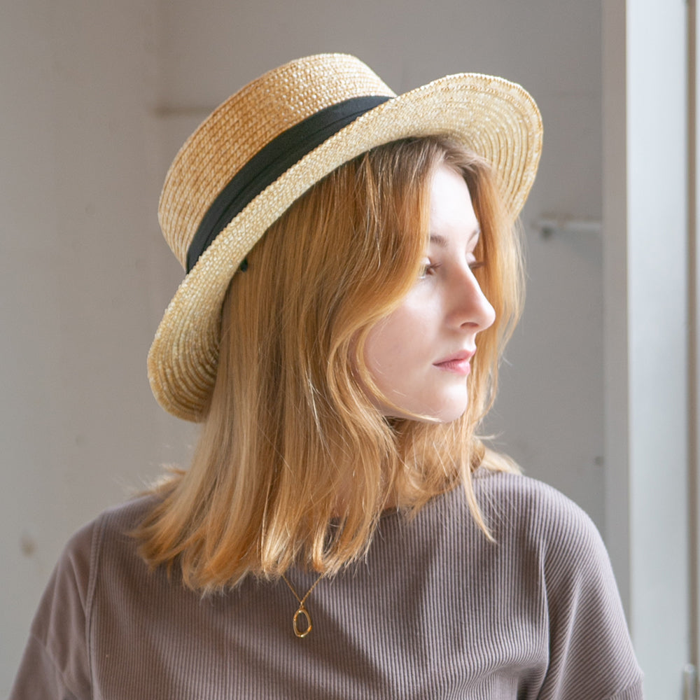 麦ブレードカンカン帽