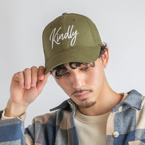 フロントスマートkindly刺繍キャップ