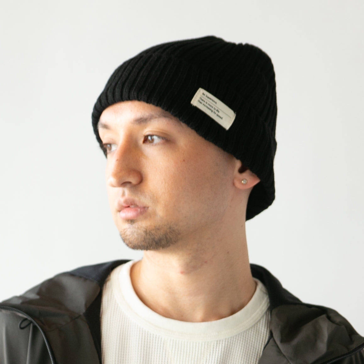 シンプルリブニットワッチ