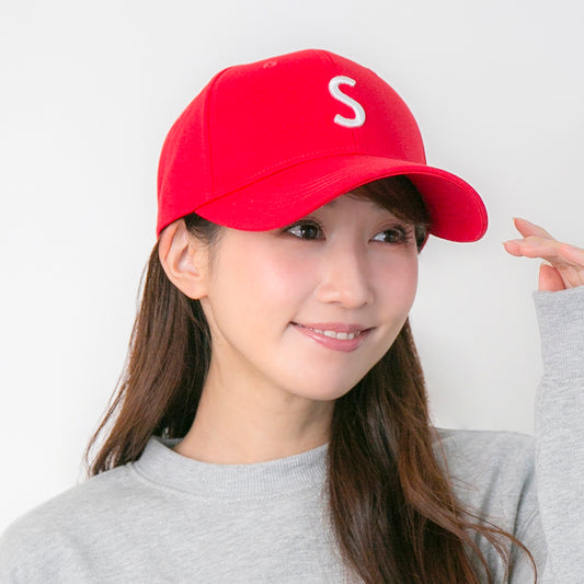 アルファベット刺繍フロントスマートキャップ