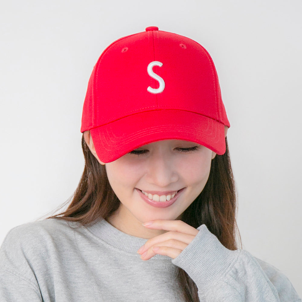 アルファベット刺繍フロントスマートキャップ