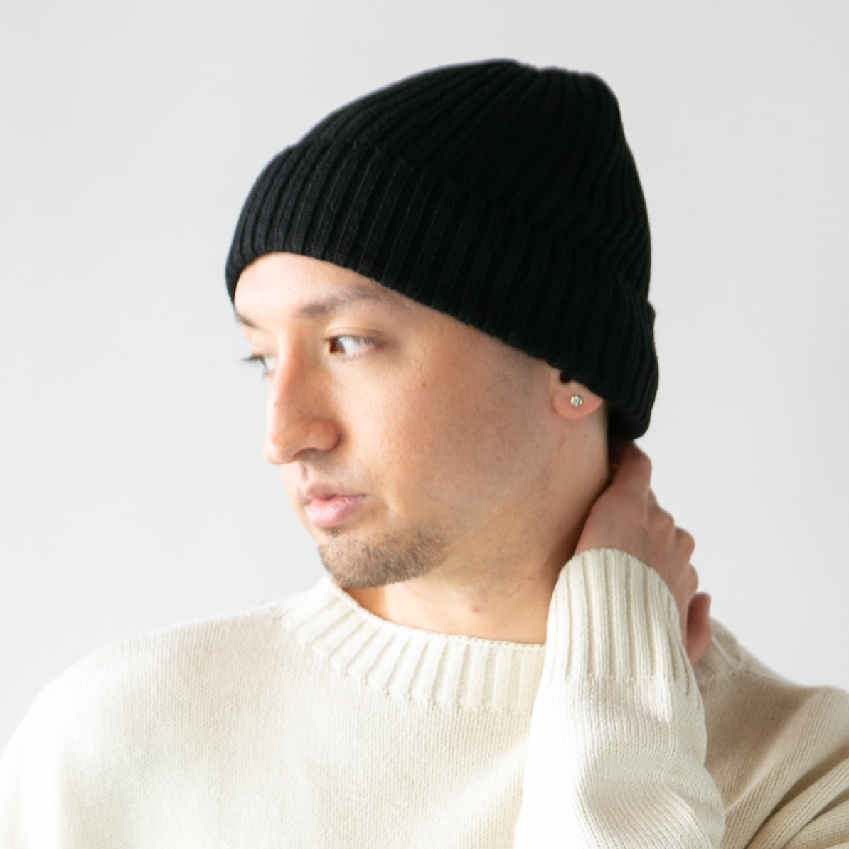 シンプルリブニットワッチ