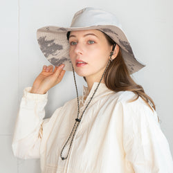 撥水ワイドブリムハット