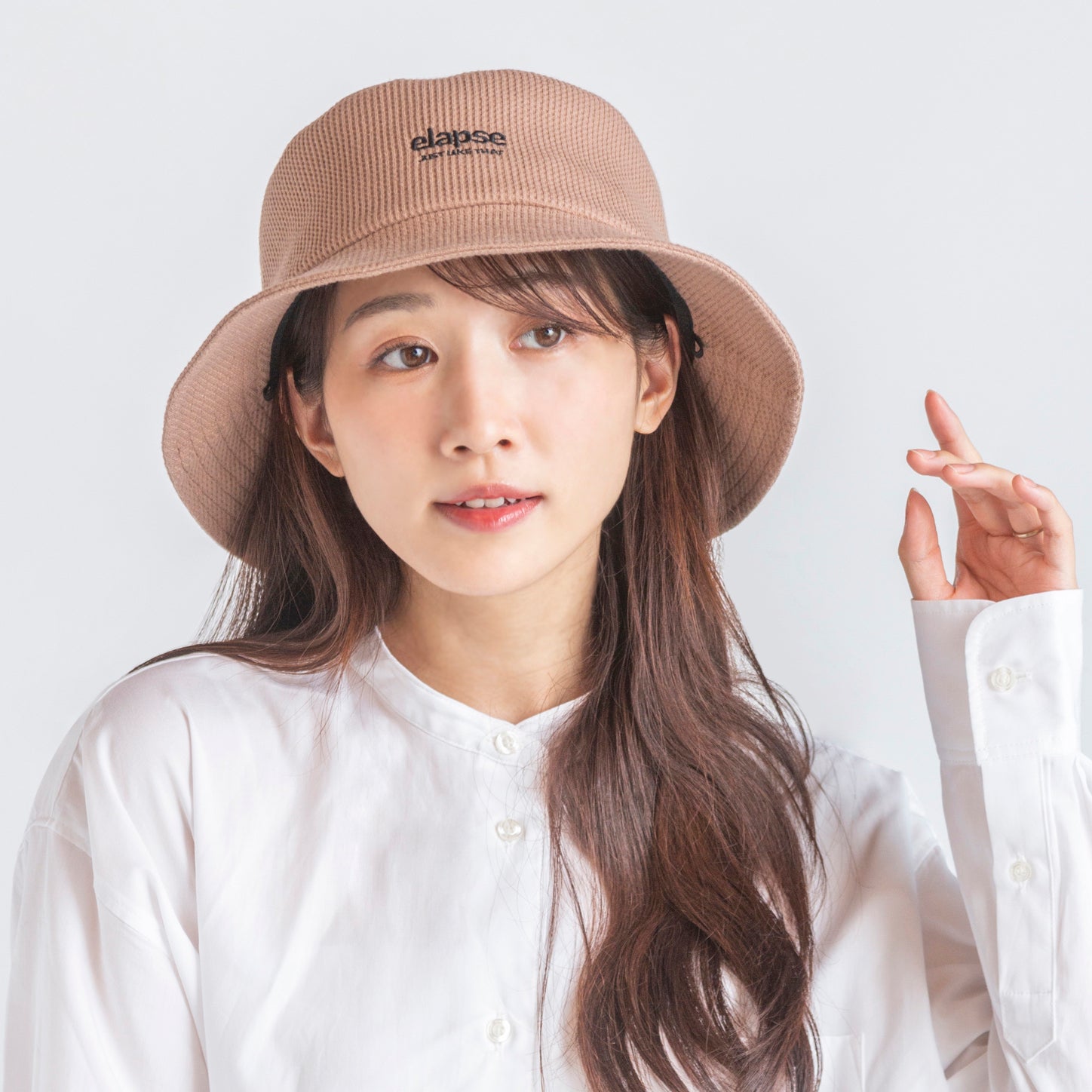 elapse刺繍ワッフルバケットハット – イチヨンプラス / 帽子通販