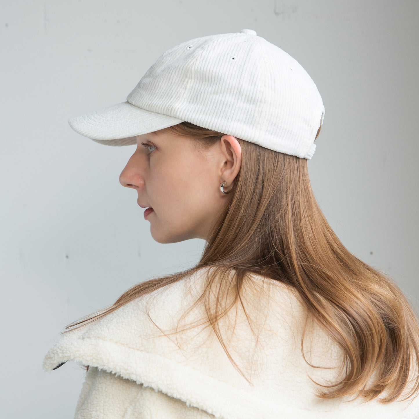 コーデュロイシンプルキャップ