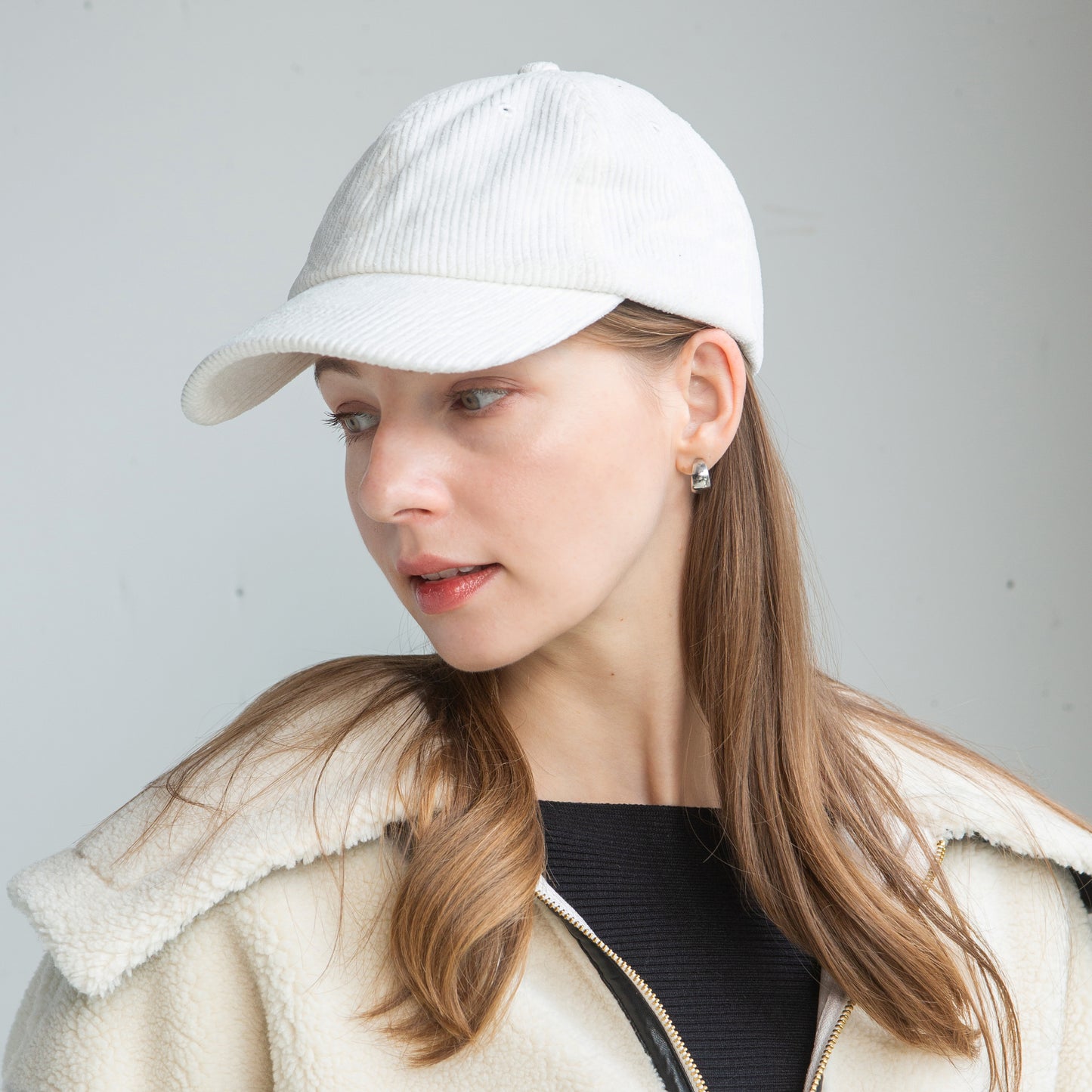 コーデュロイシンプルキャップ