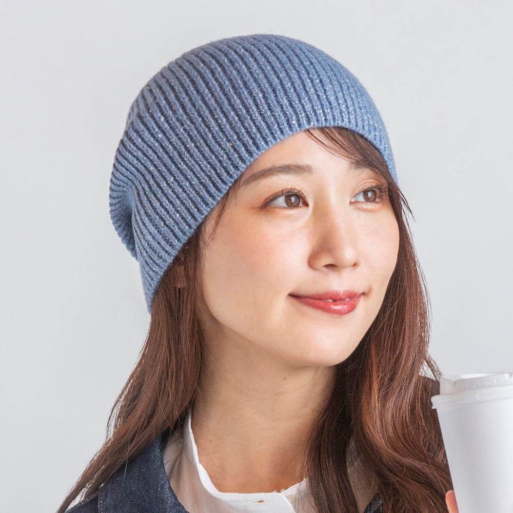 スパンコールヤーンビーニー