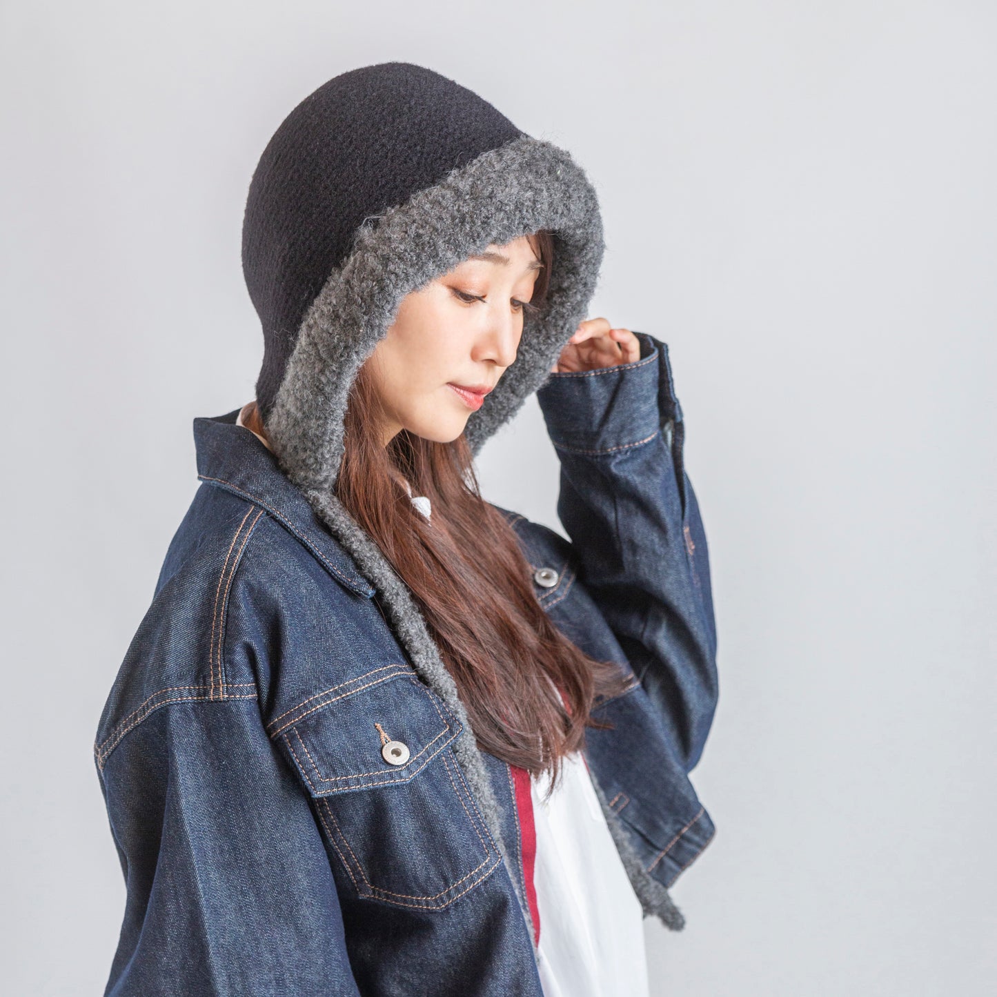 フードライクニット帽