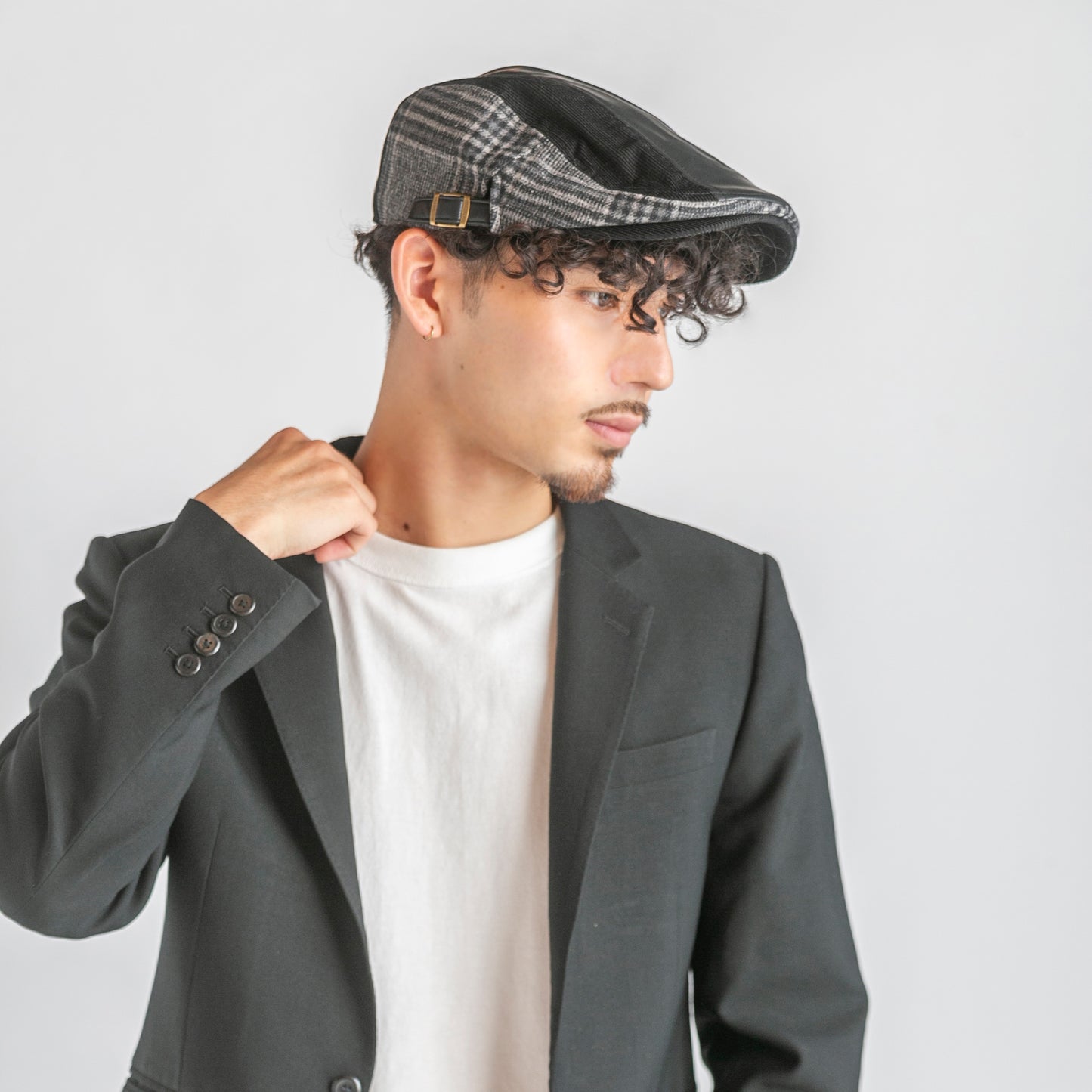 コーデュロイストレート切替ハンチング