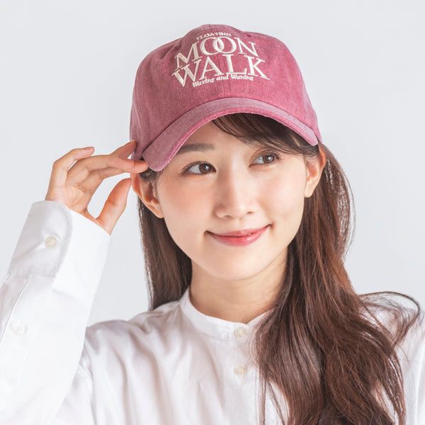 ウォッシュツイルMOONWALK刺繍キャップ