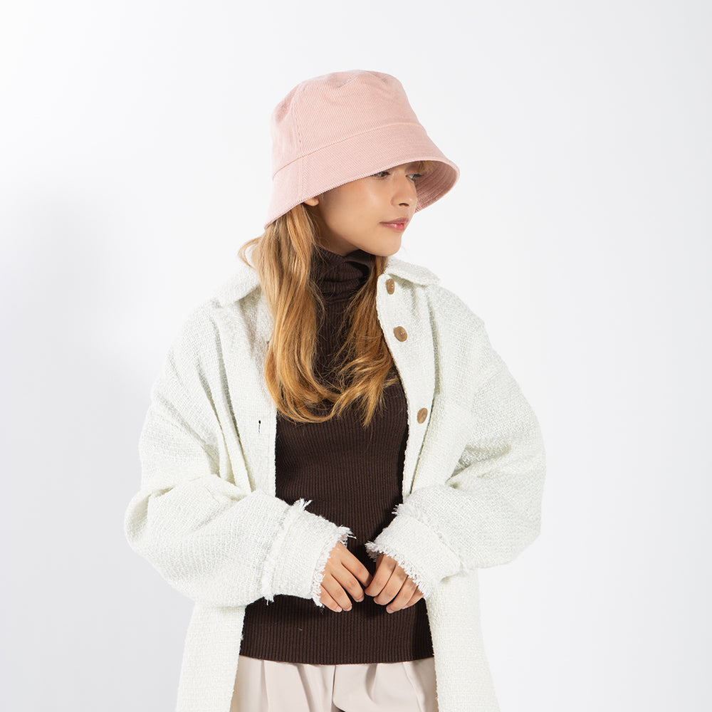 コーデュロイシンプルバケハ