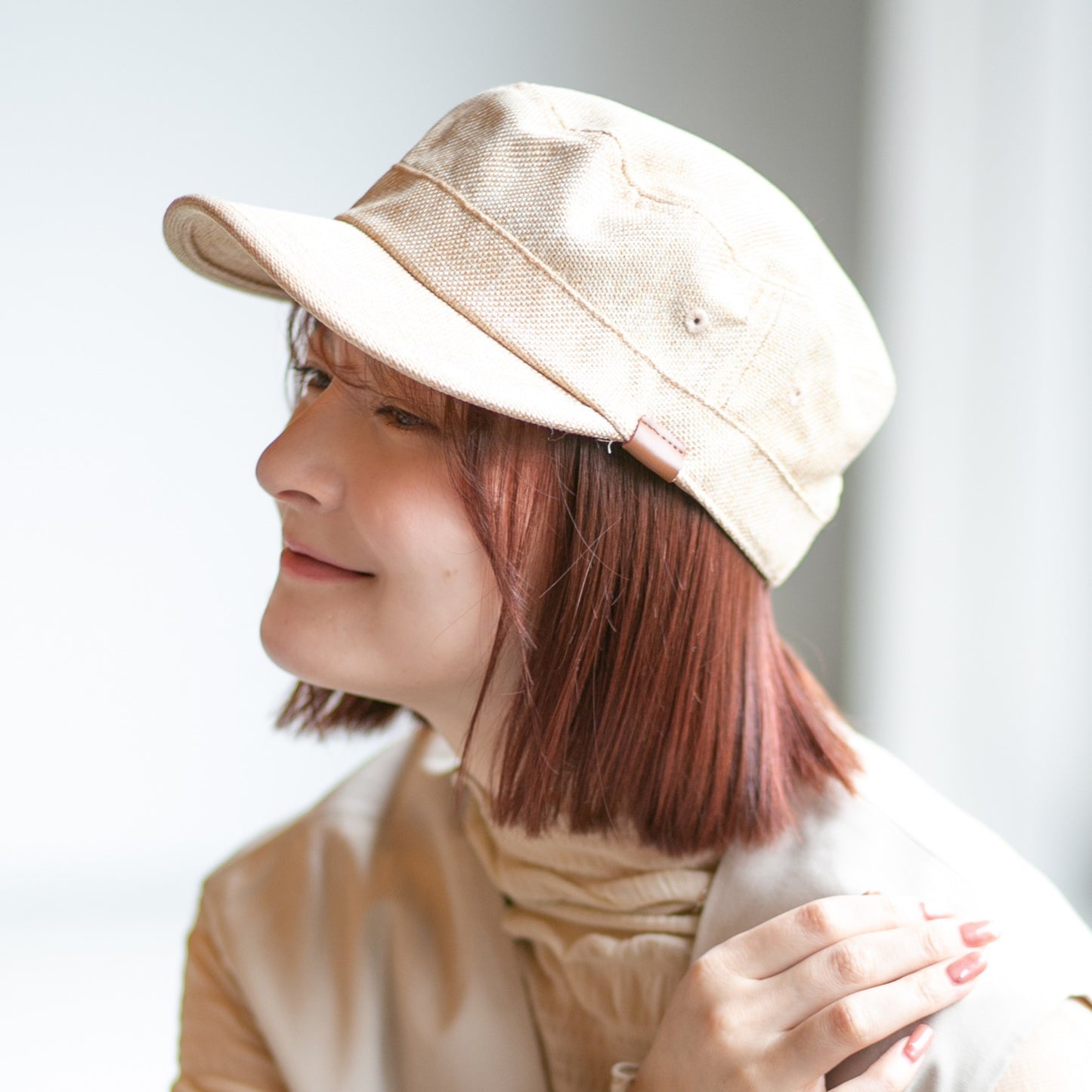 革タグワークキャップ