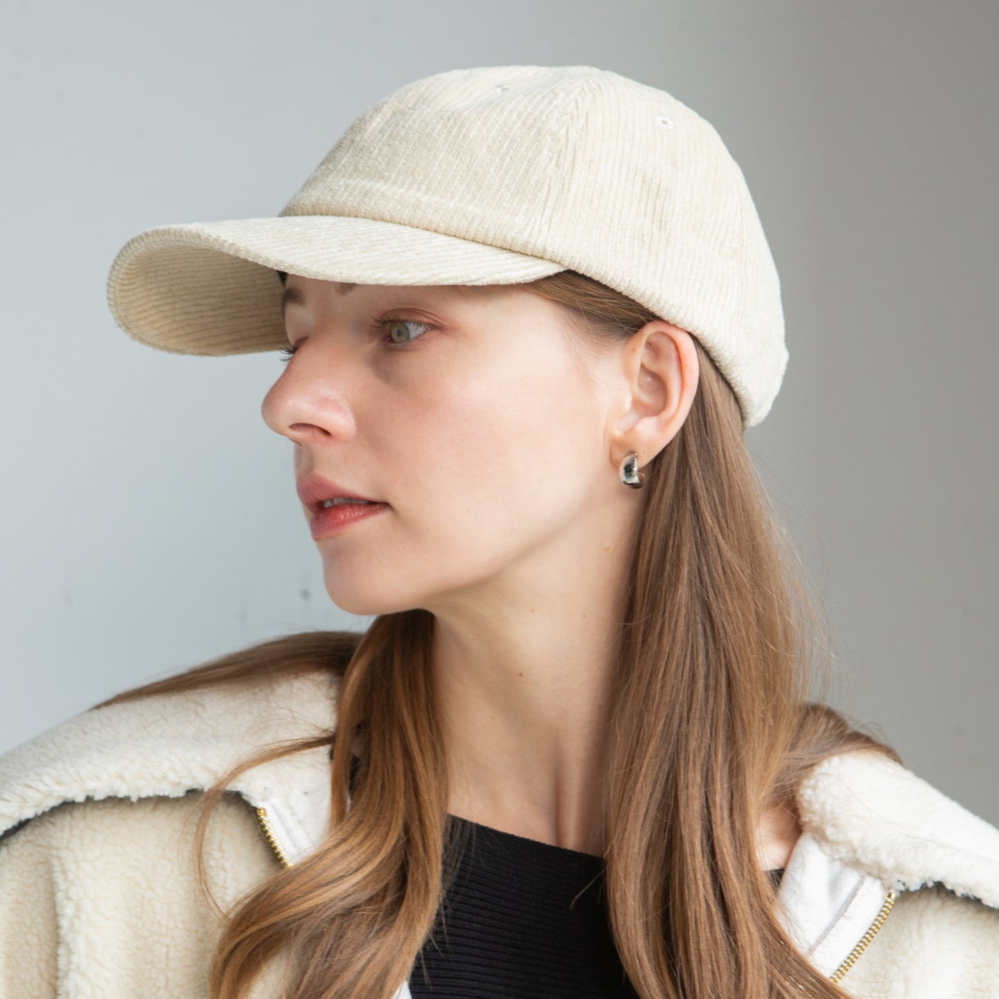 コーデュロイシンプルキャップ