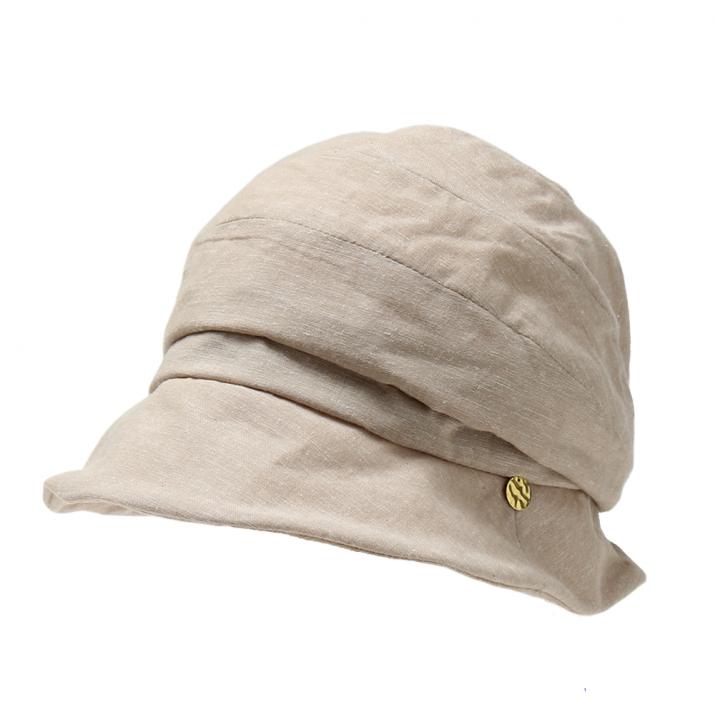 インディゴコットン小つばクロッシェ