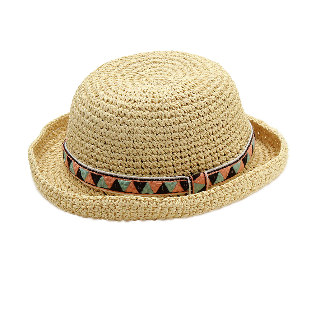 ペーパ細編みチロリアン巻セーラー