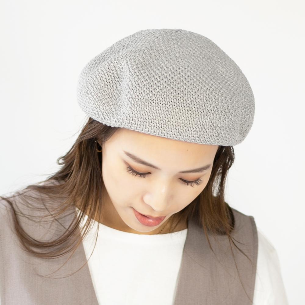 鹿の子リブ付ベレー