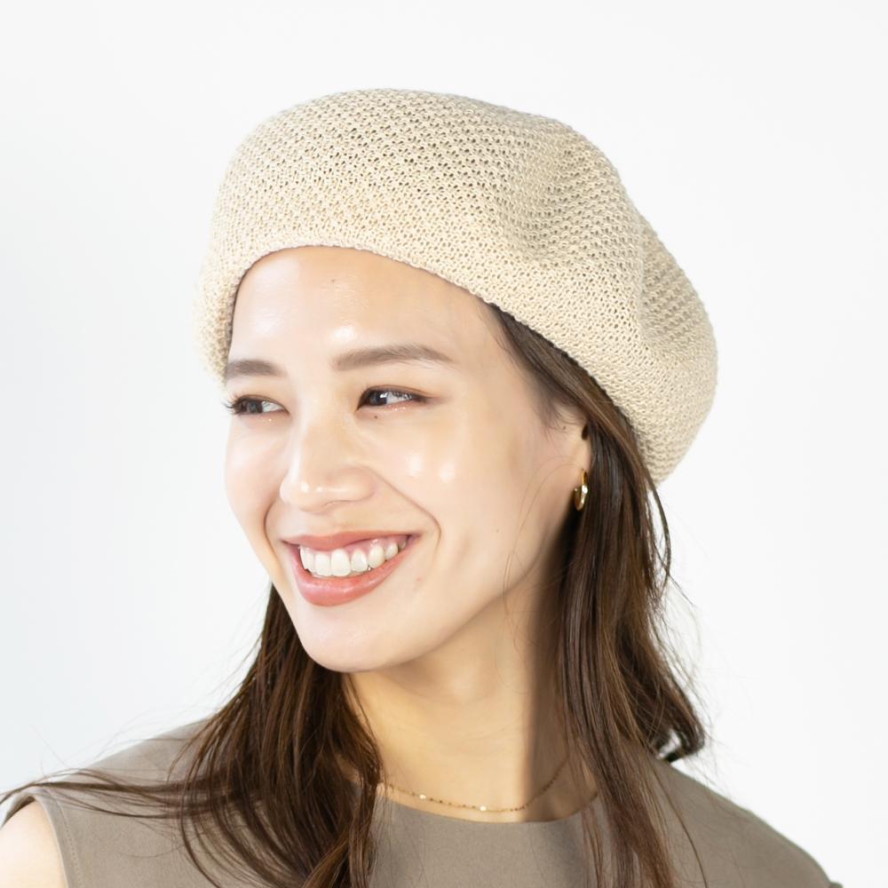 鹿の子リブ付ベレー