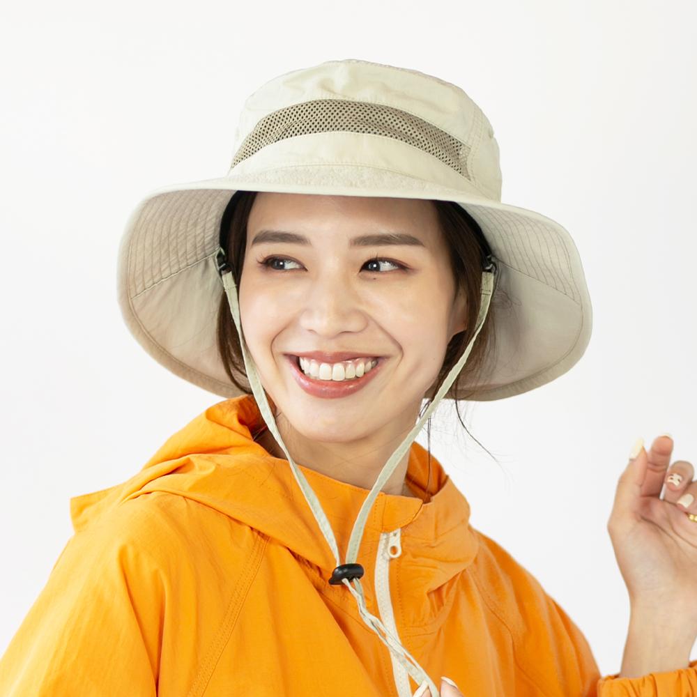 撥水垂れ付きメッシュサファリ