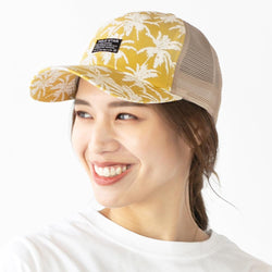 ボタニカル柄メッシュキャップ