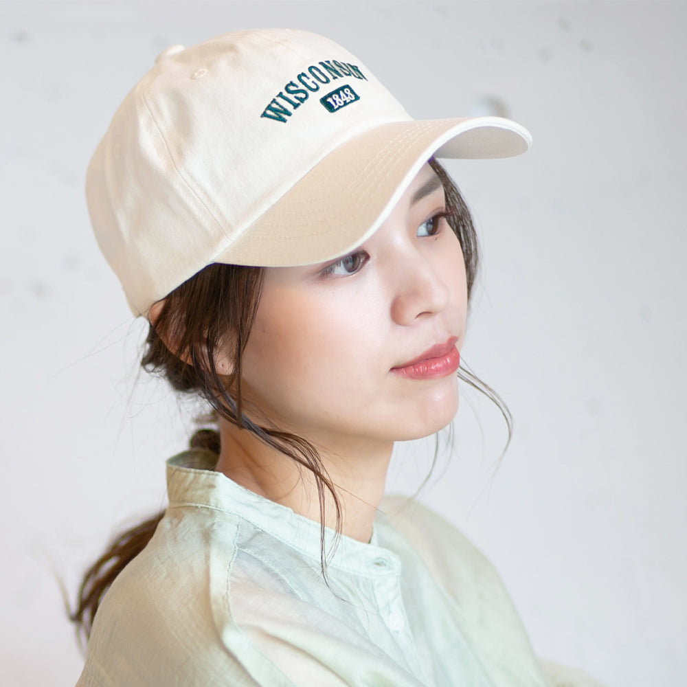 ツイルカレッジ刺繍キャップ