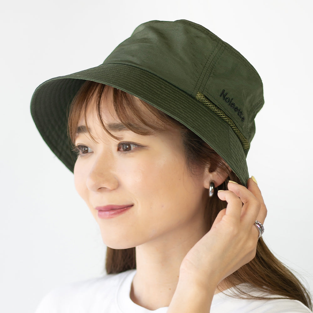 あご紐付き撥水サファリハット