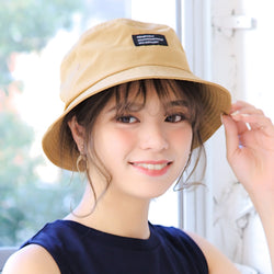 撥水タグ付バケットハット