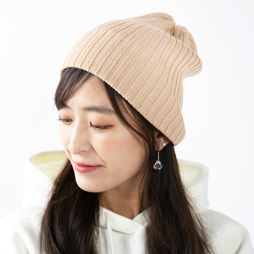 国産毛混リブ編みシンプルワッチ