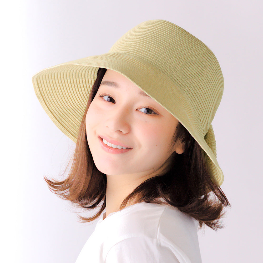 洗えるP後ろリボンスリットハット